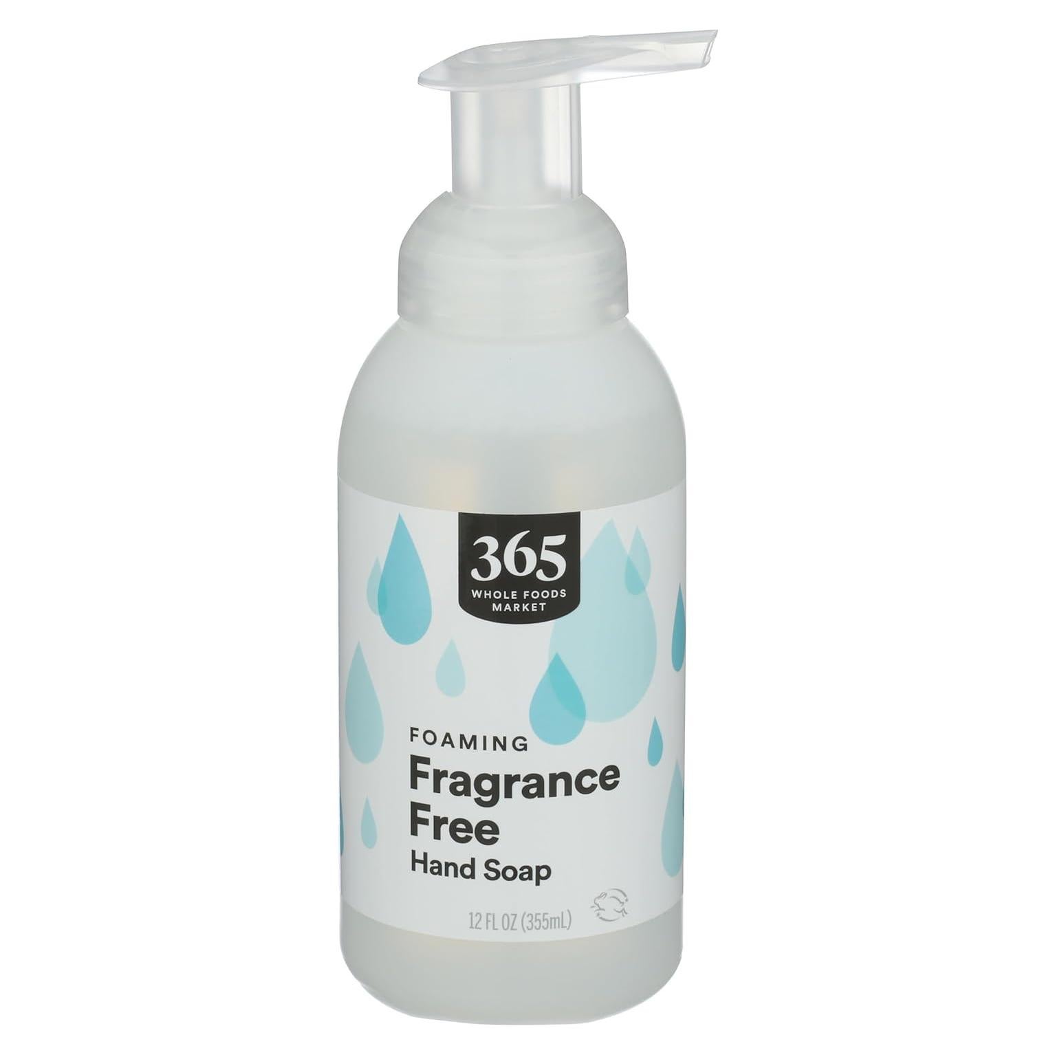 Jabón de Manos Espumoso 365 Whole Foods 355 ml Sin Fragancia