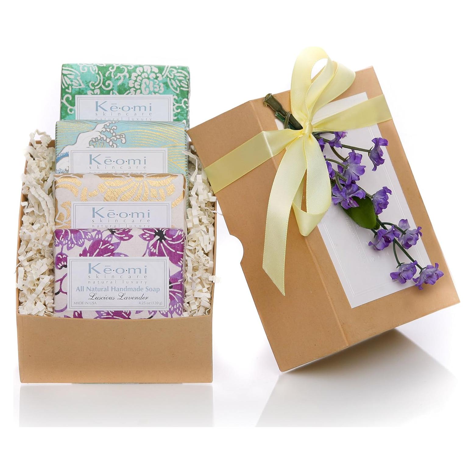 Juego de Jabón Artesanal Orgánico Keomi Naturals - 4 Barras