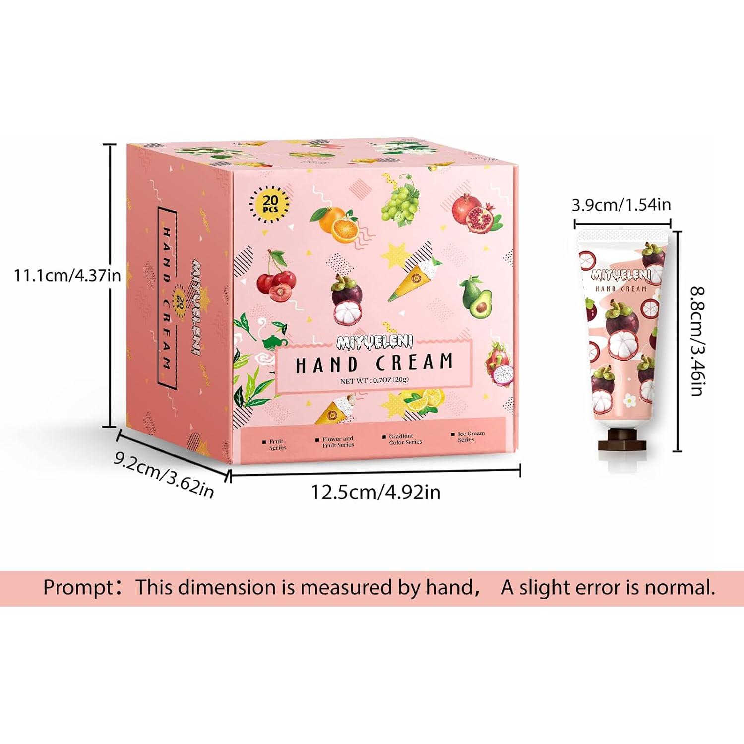 Juego de 20 Cremas de Manos Hidratantes MIYUELENI 10cm