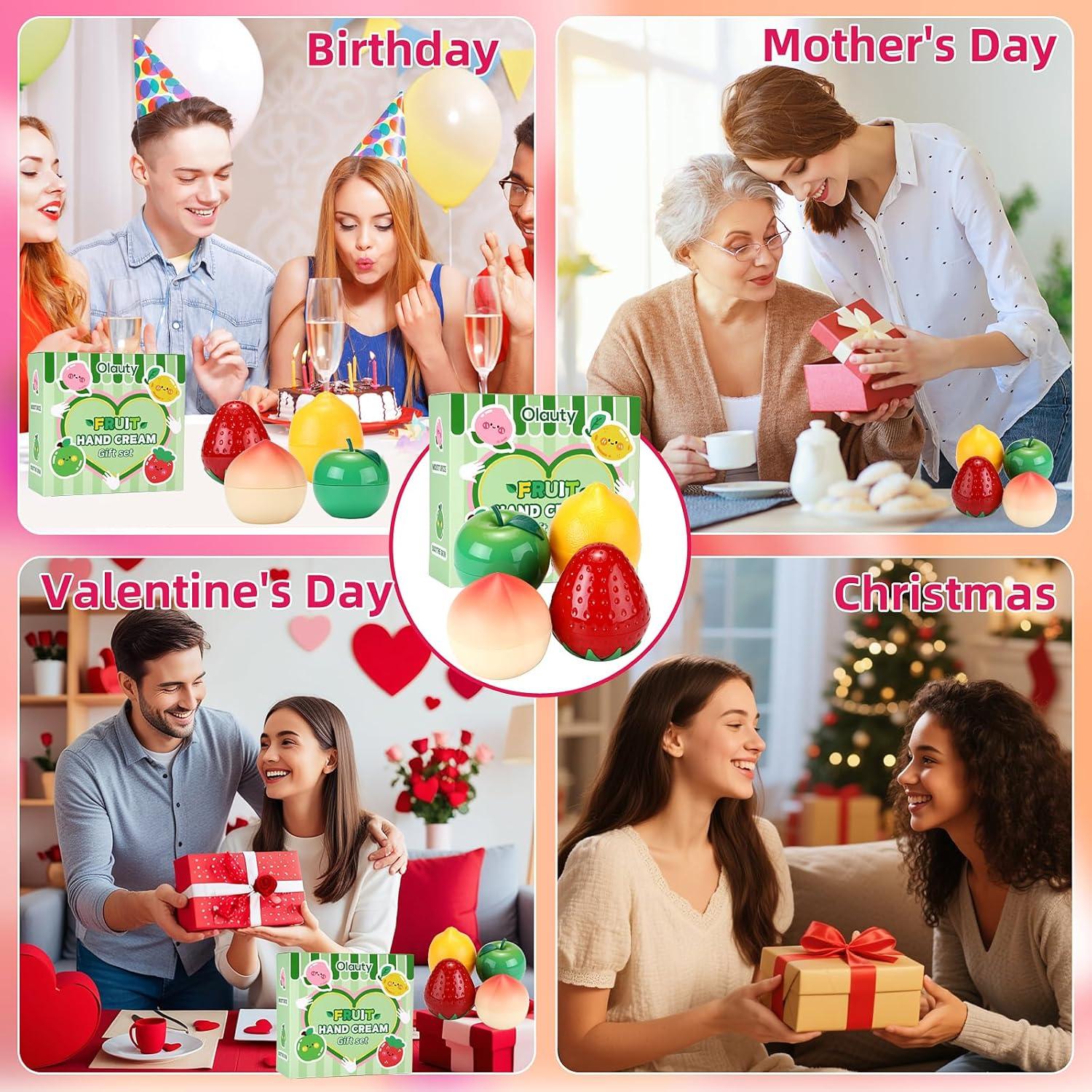 Set de 2 Cremas de Manos Hidratantes Minfei - Fresa y Limón