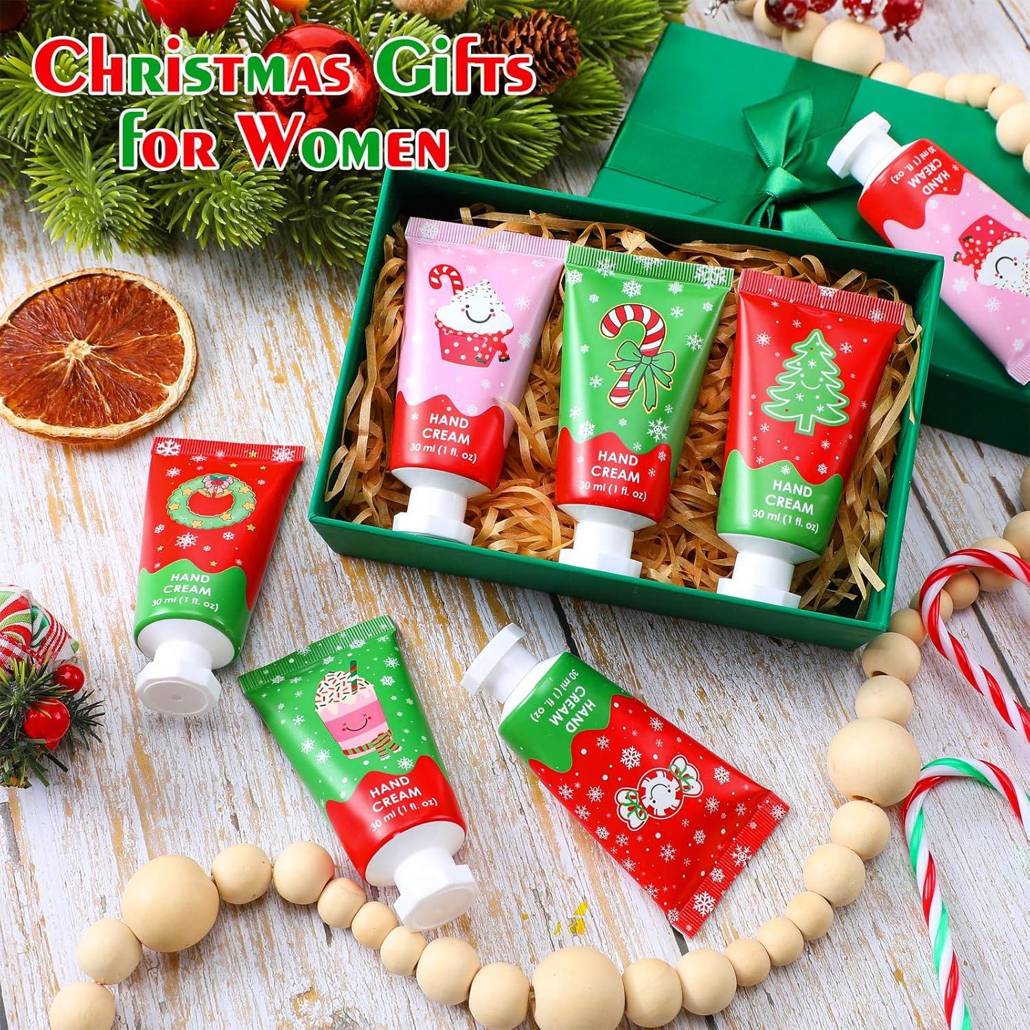 Set de 12 Cremas de Manos Hidratantes Loopeer Navidad 30ml