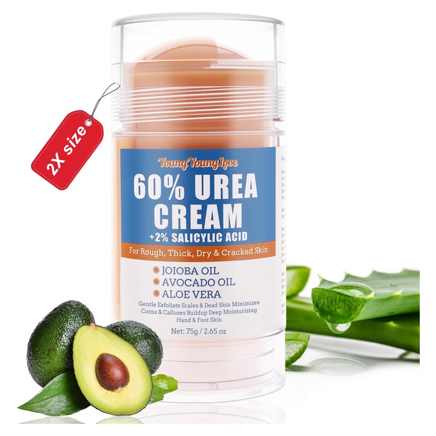 Barra Crema Urea 60% + Ácido Salicílico 2% 75g YOUNGYOUNGLOVE