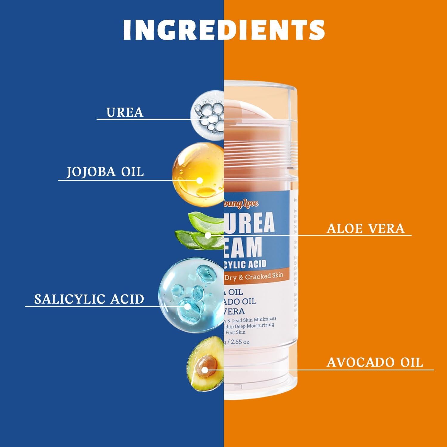 Barra Crema Urea 60% + Ácido Salicílico 2% 75g YOUNGYOUNGLOVE