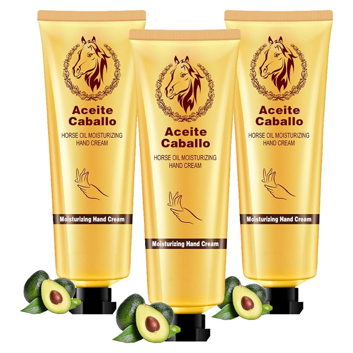Crema Hidratante para Manos ETUIH con Aceite de Caballo 3PCS