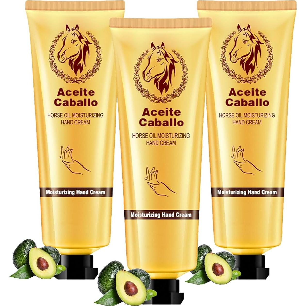 Crema Hidratante para Manos ETUIH con Aceite de Caballo 3PCS
