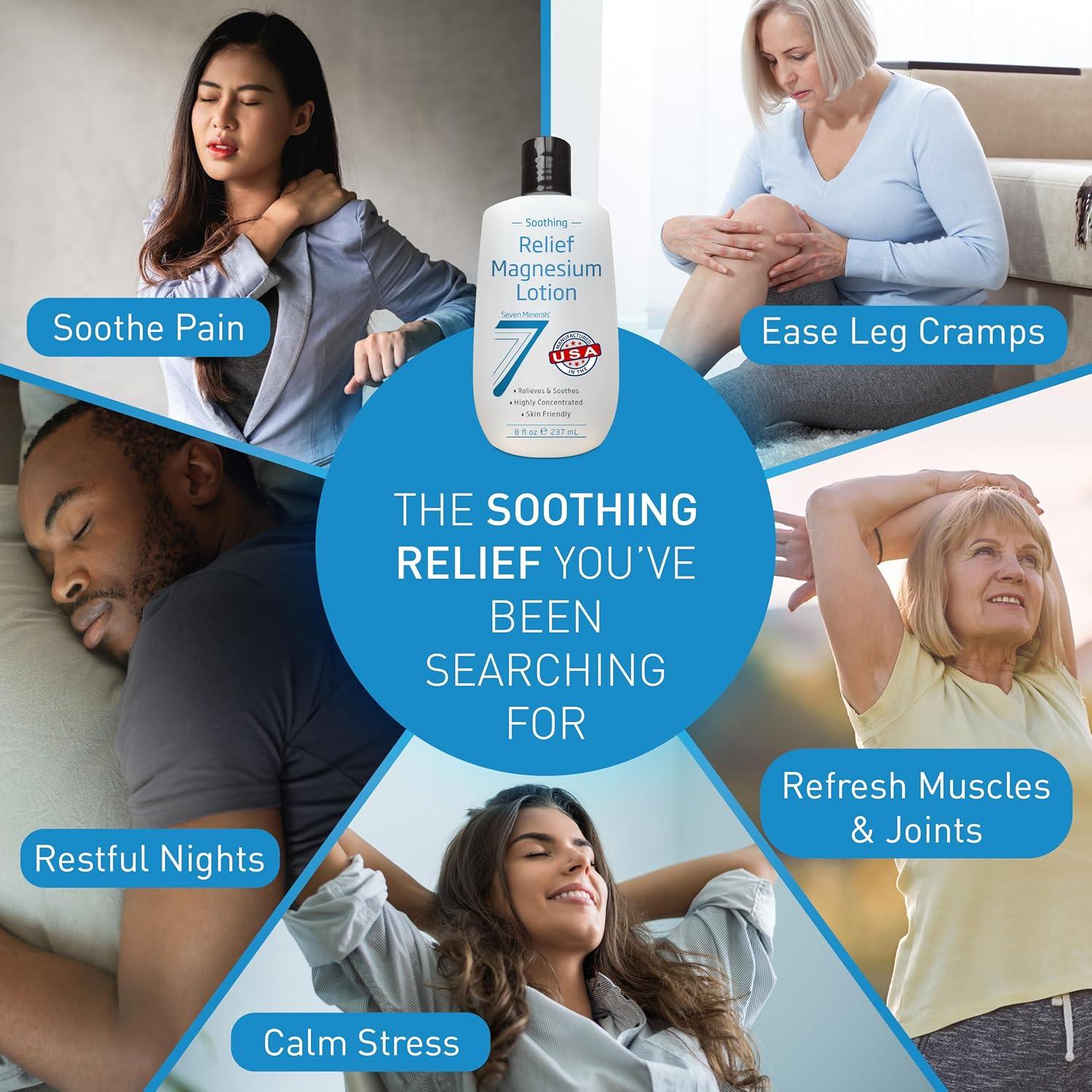 Loción de Magnesio Seven Minerals 236 ml - Alivio Calmante y Sueño