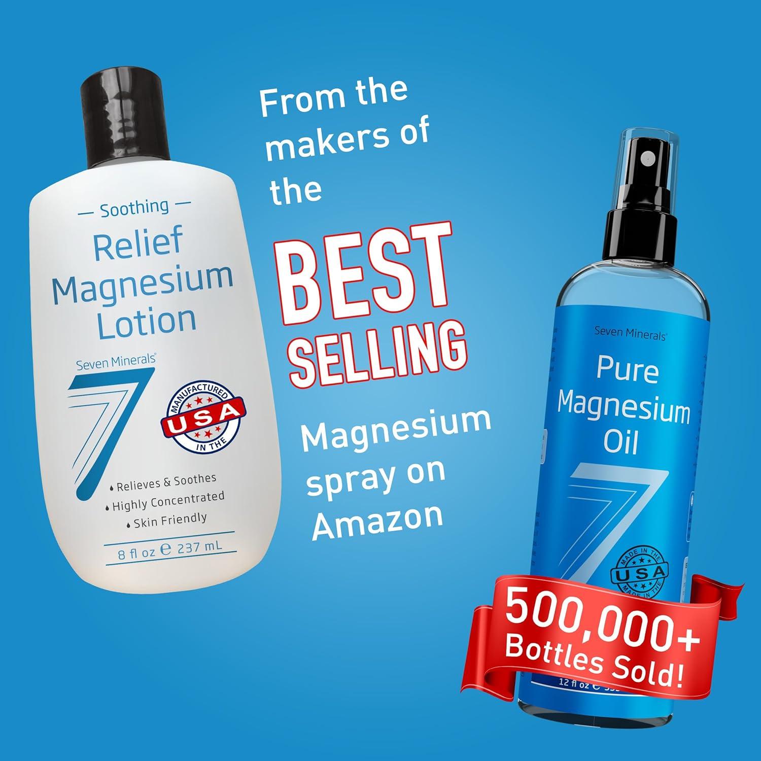 Loción de Magnesio Seven Minerals 236 ml - Alivio Calmante y Sueño