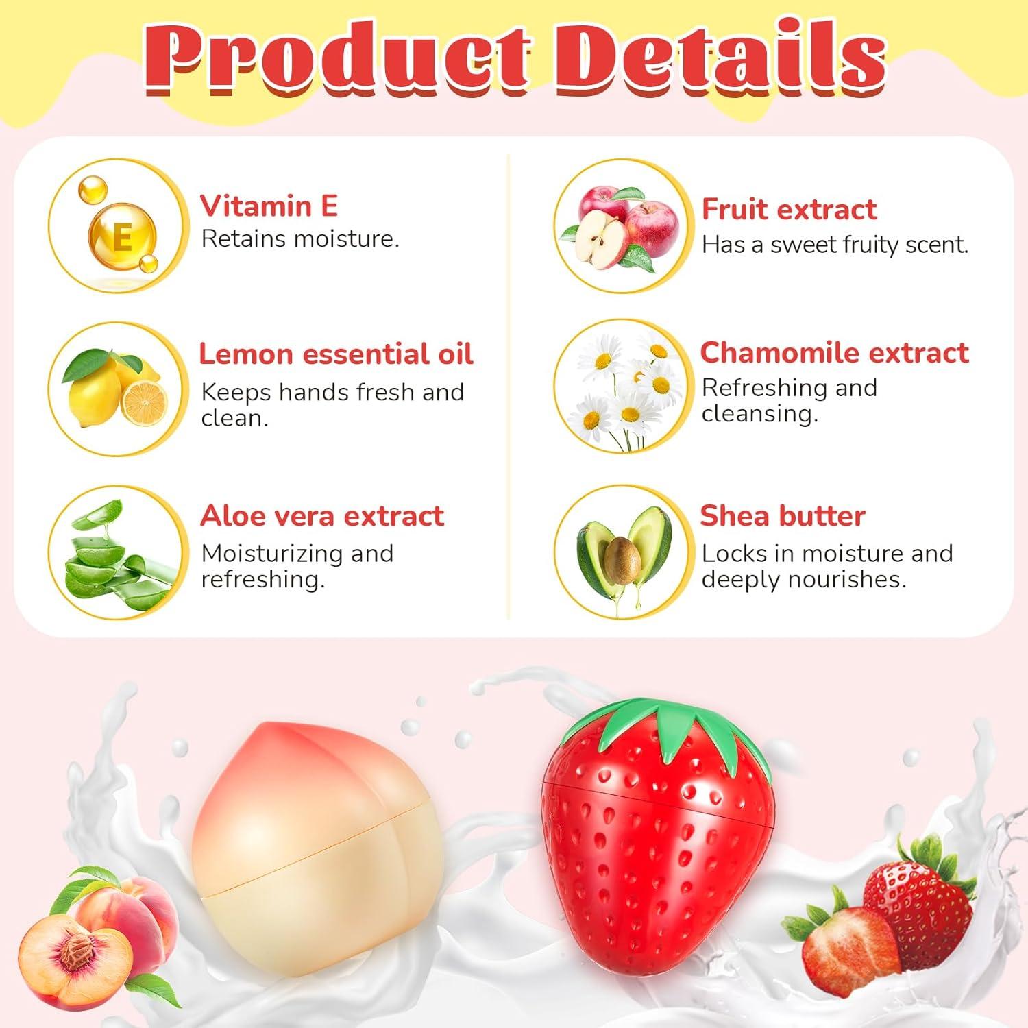 Set de 6 Cremas de Manos Swiffen Sabor Frutas 17.5x17.2cm