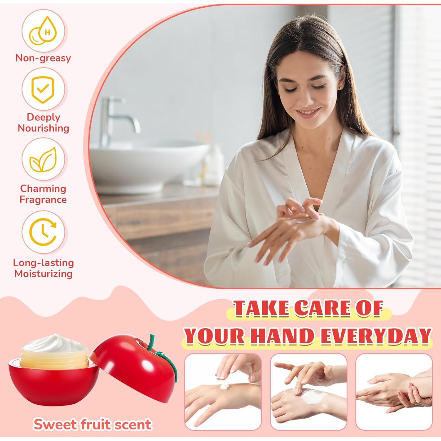 Set de 6 Cremas de Manos Swiffen Sabor Frutas 17.5x17.2cm