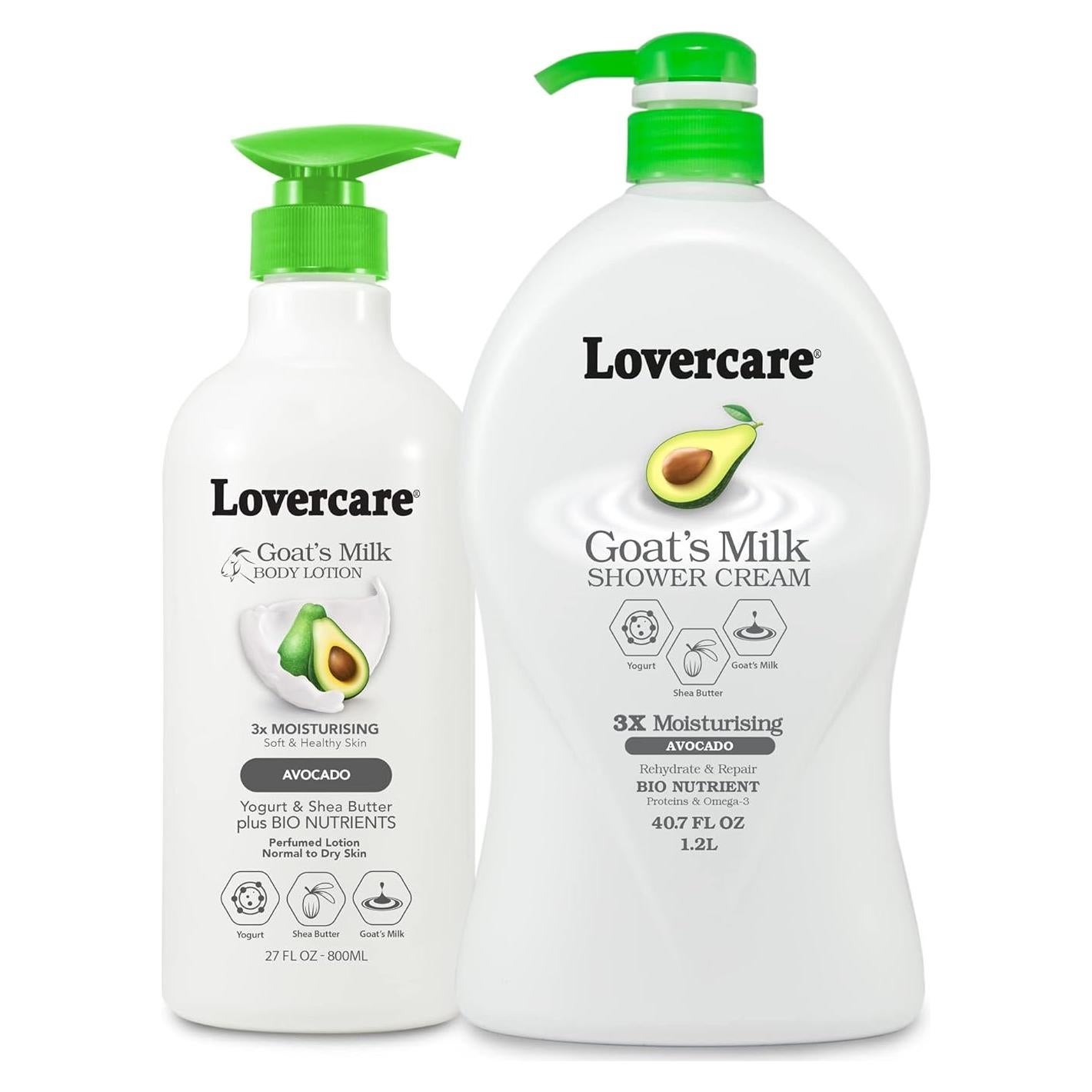 Loción Corporal de Leche de Cabra Lover's Care 800ml Aguacate