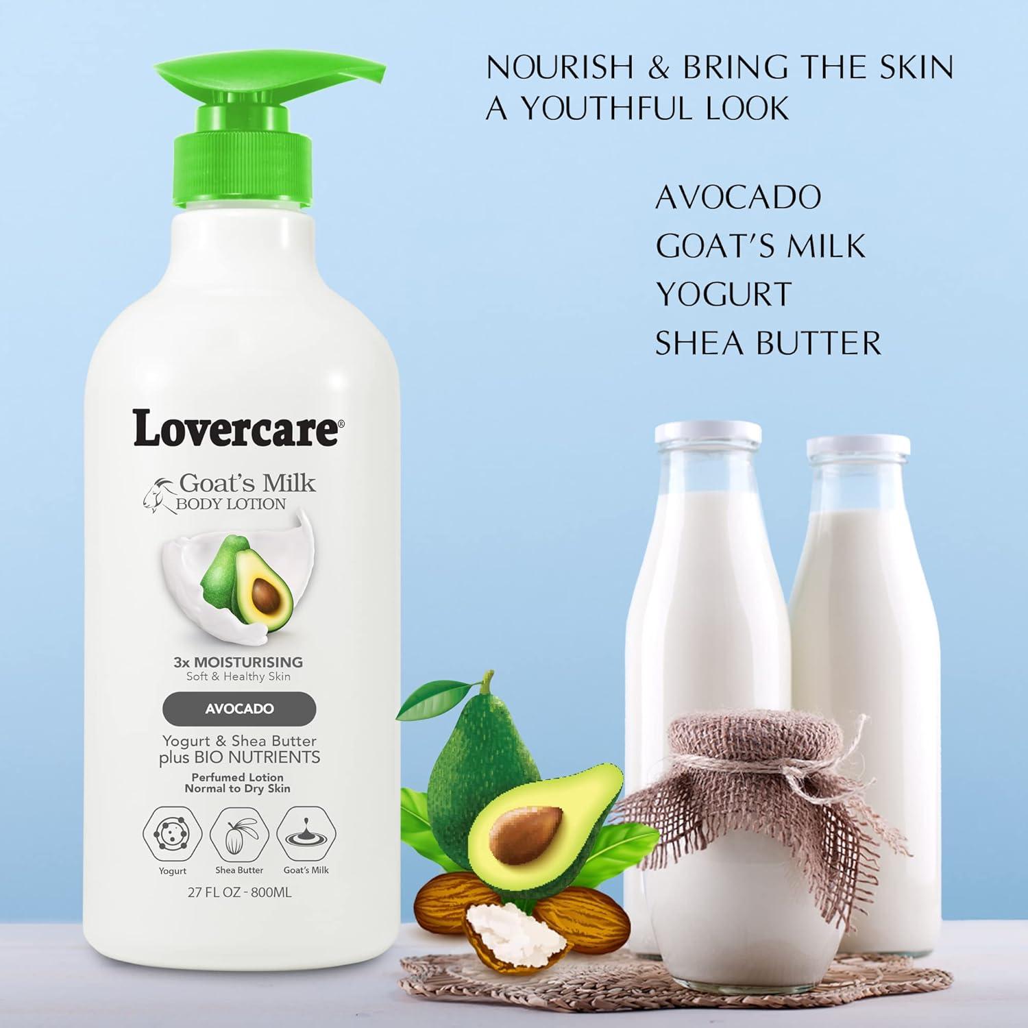 Loción Corporal de Leche de Cabra Lover's Care 800ml Aguacate