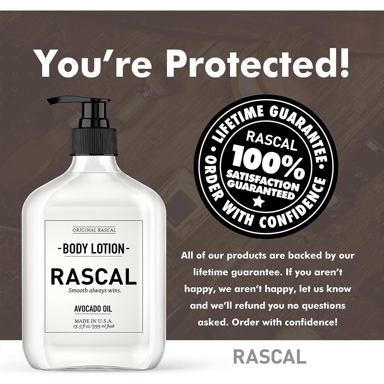 Loción Corporal Rascal para Hombres - Aceite de Aguacate y Jojoba 376 g