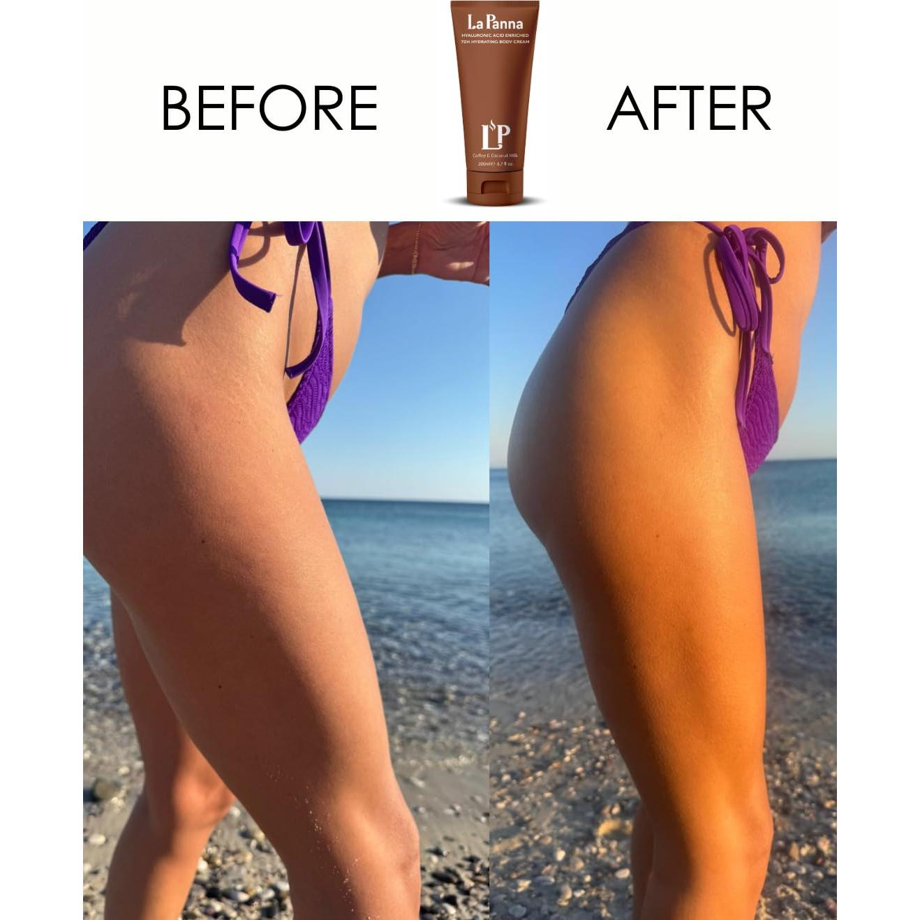 Crema Corporal La Panna 198 ml - Café y Leche de Coco Hidratante