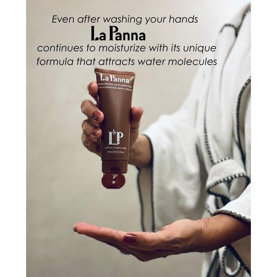 Crema Corporal La Panna 198 ml - Café y Leche de Coco Hidratante