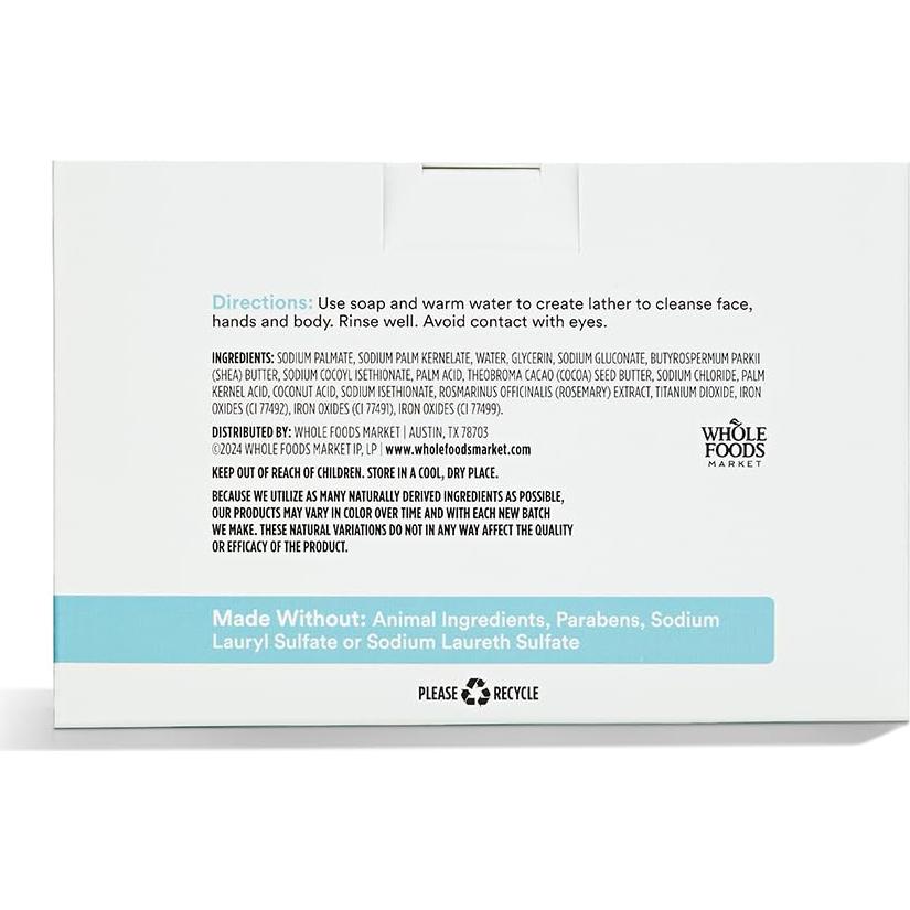 Jabón en Barra Sin Fragancia 365 Whole Foods 850g - 8 Unidades