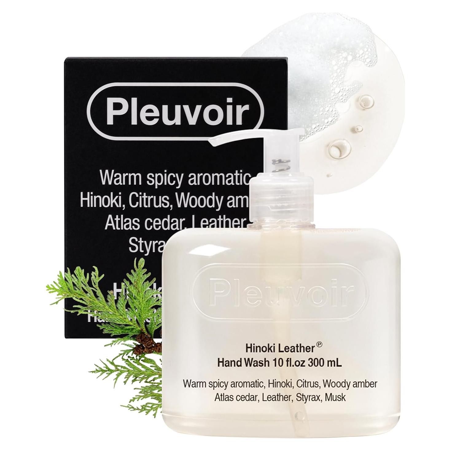 Jabón de Manos Pleuvoir Hinoki Leather 295 ml - Hidratante Vegano