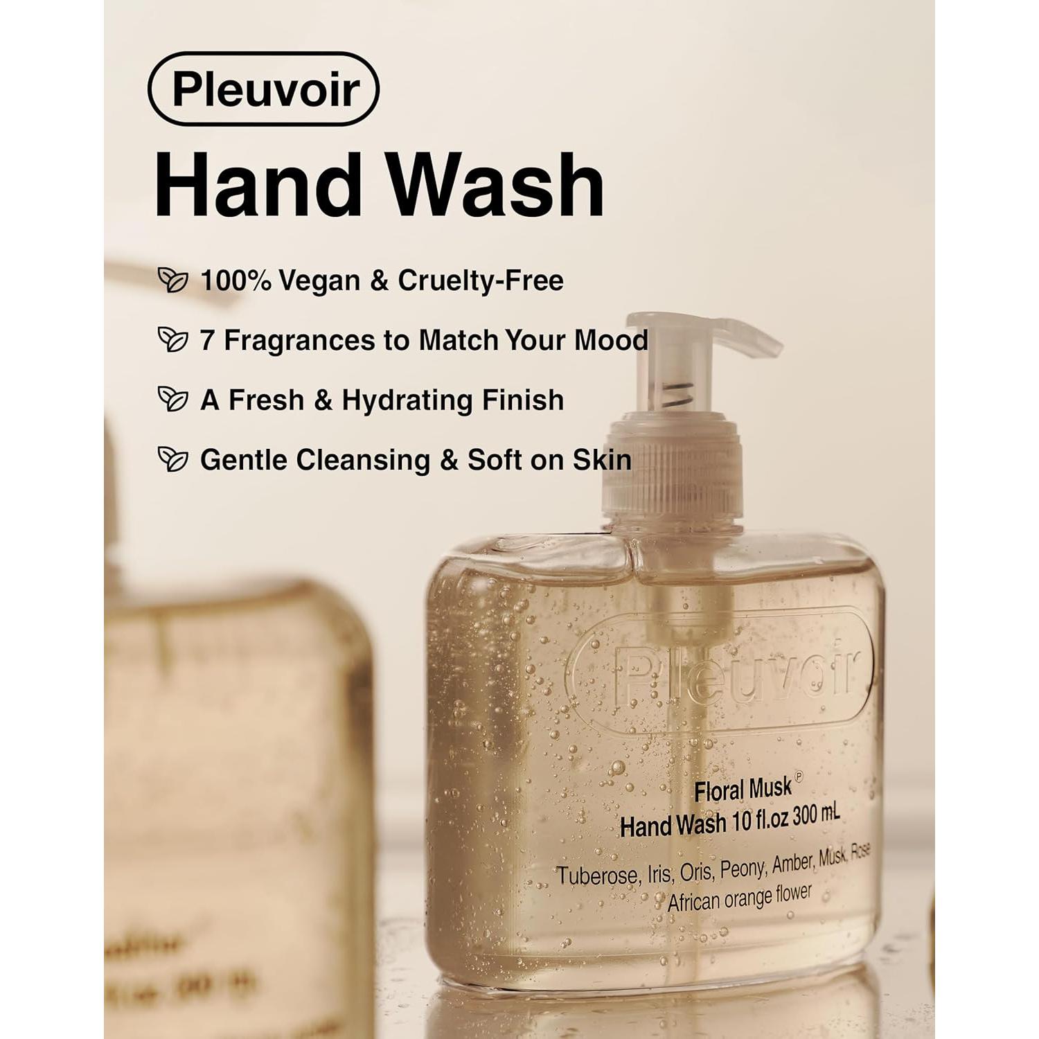 Jabón de Manos Pleuvoir Hinoki Leather 295 ml - Hidratante Vegano