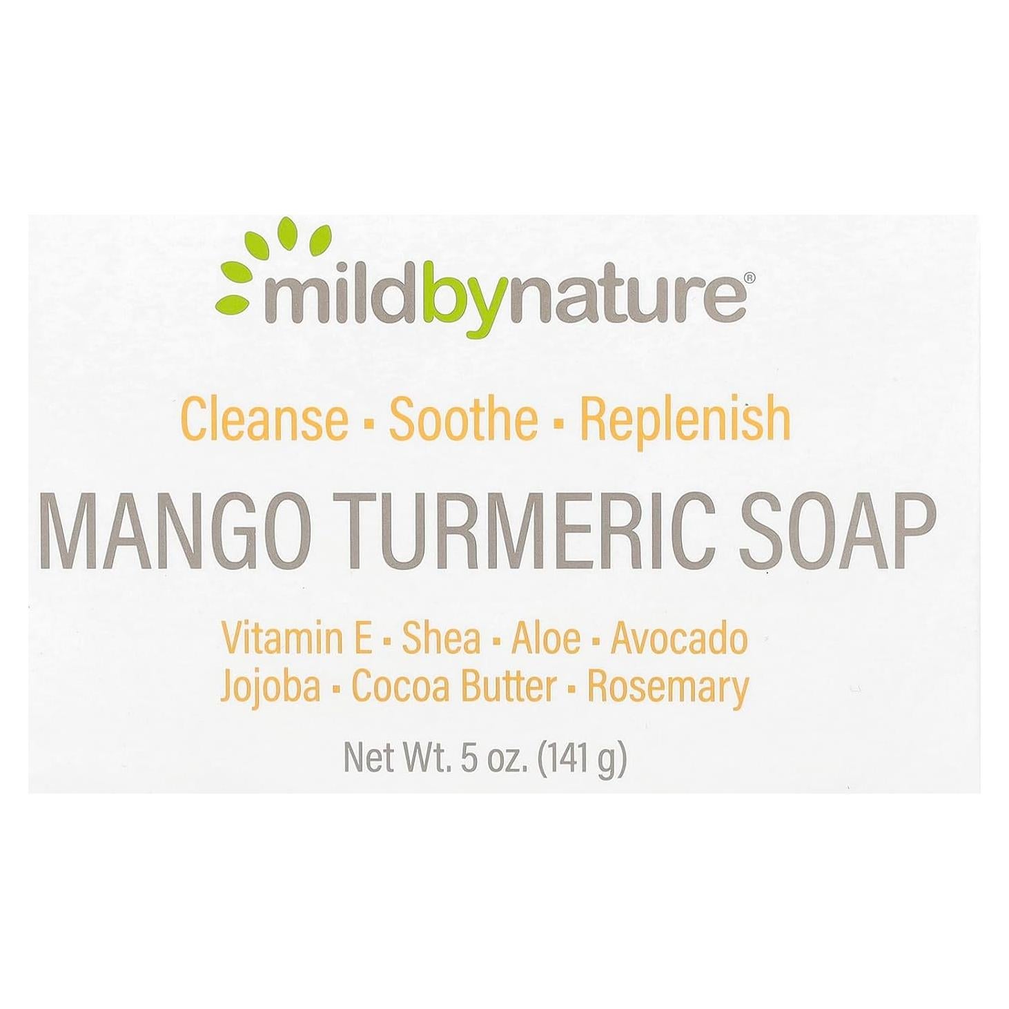 Jabón en Barra Mild By Nature Mango Cúrcuma 156 g