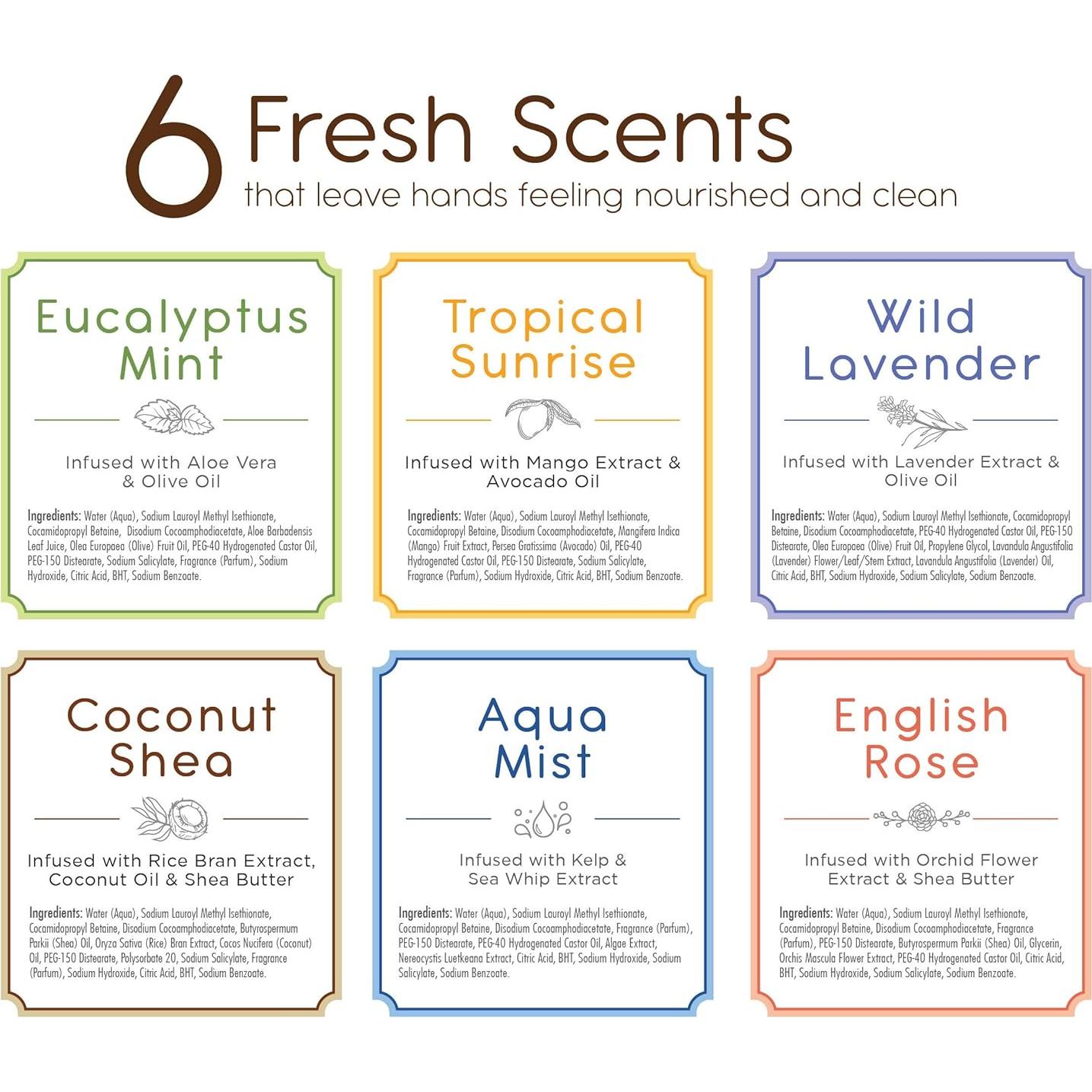 Jabón Líquido para Manos La Vida Es Pura 370 ml - 6 Aromas