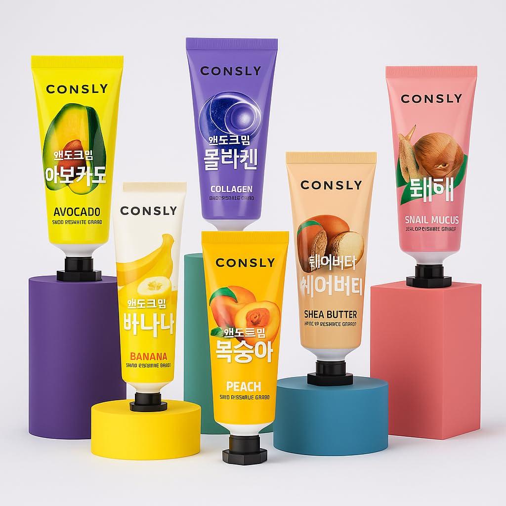Crema Hidratante para Manos Consly 100 ml - Cuidado Coreano Durazno