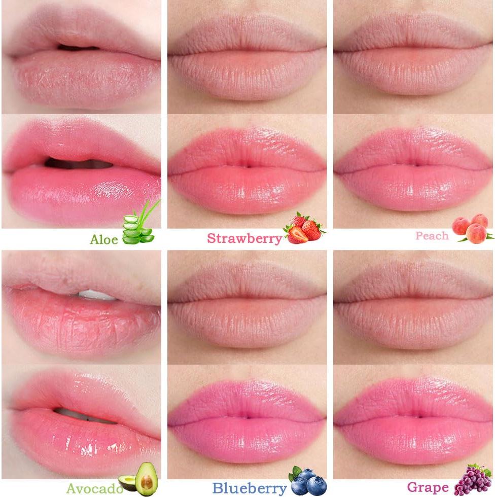 BINGBRUSH Pintalabios Hidratante Cambia de Color 6Pcs Set