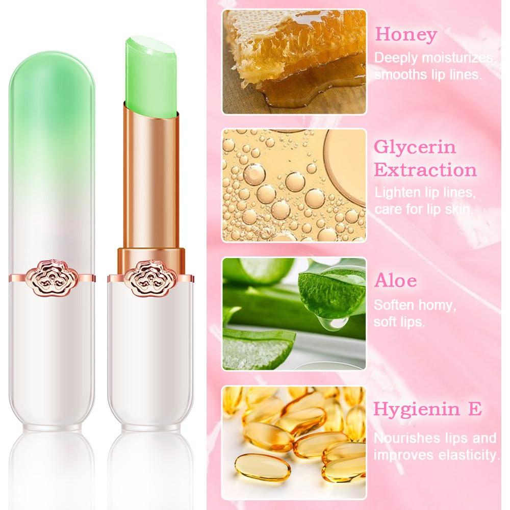 BINGBRUSH Pintalabios Hidratante Cambia de Color 6Pcs Set