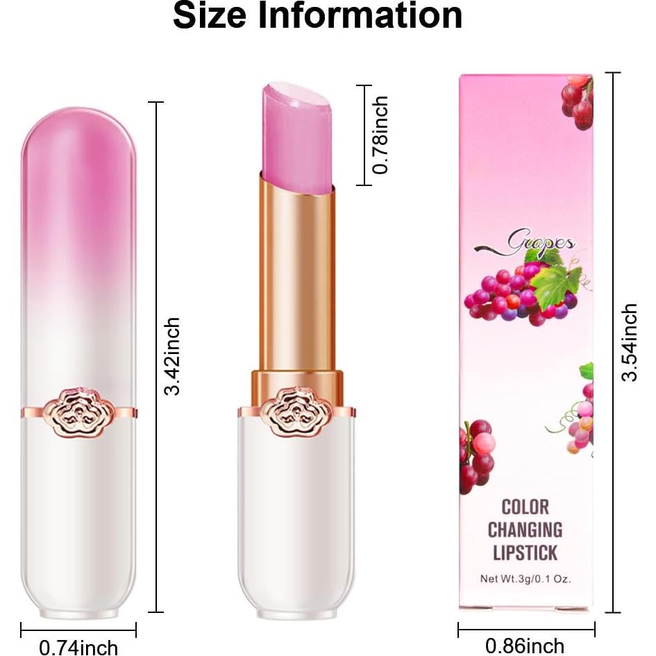 BINGBRUSH Pintalabios Hidratante Cambia de Color 6Pcs Set