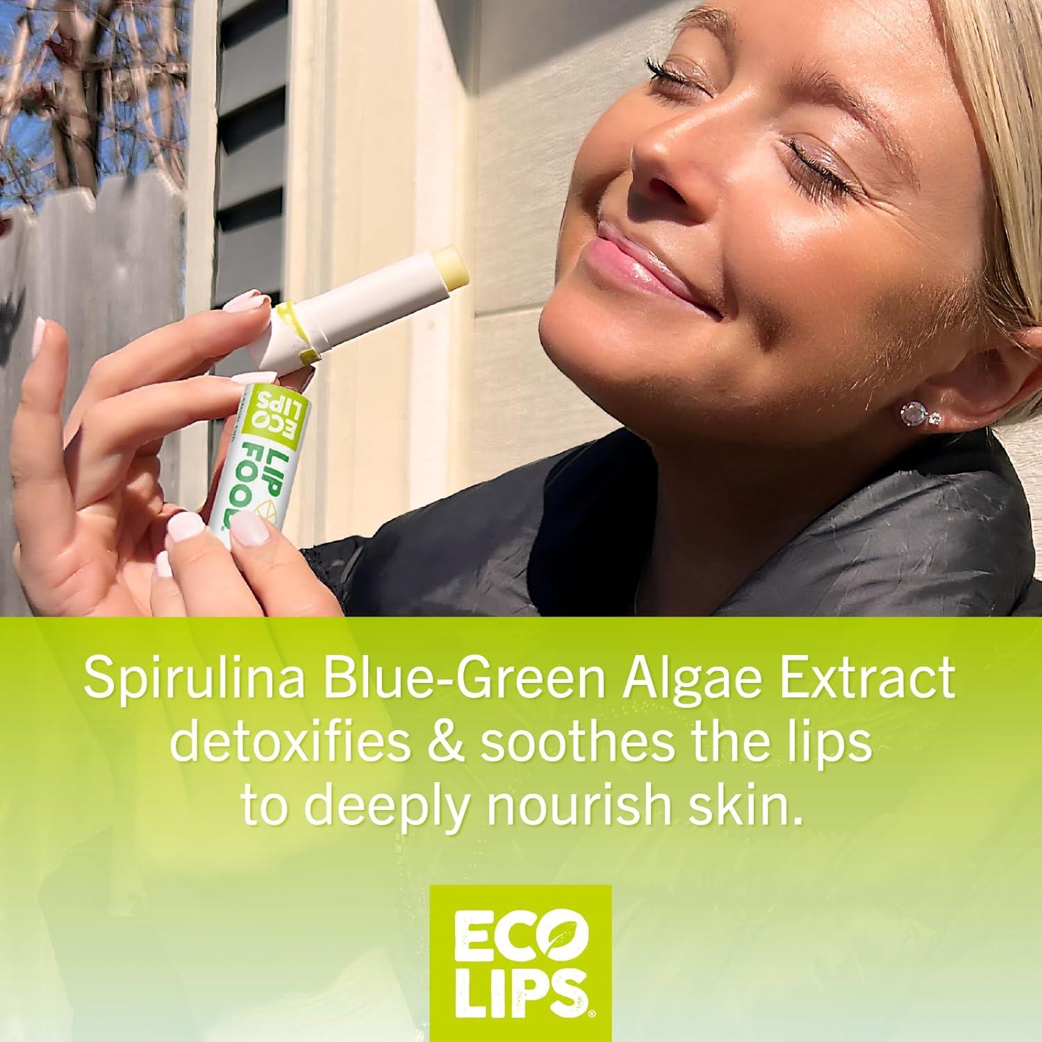 Bálsamo Labial Orgánico Eco Lips Lip Food Limón Espirulina 45g