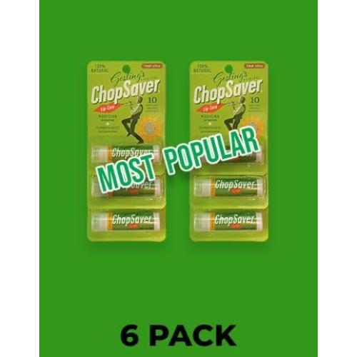 Bálsamo Labial ChopSaver Original Hidratante Natural 6 Unidades