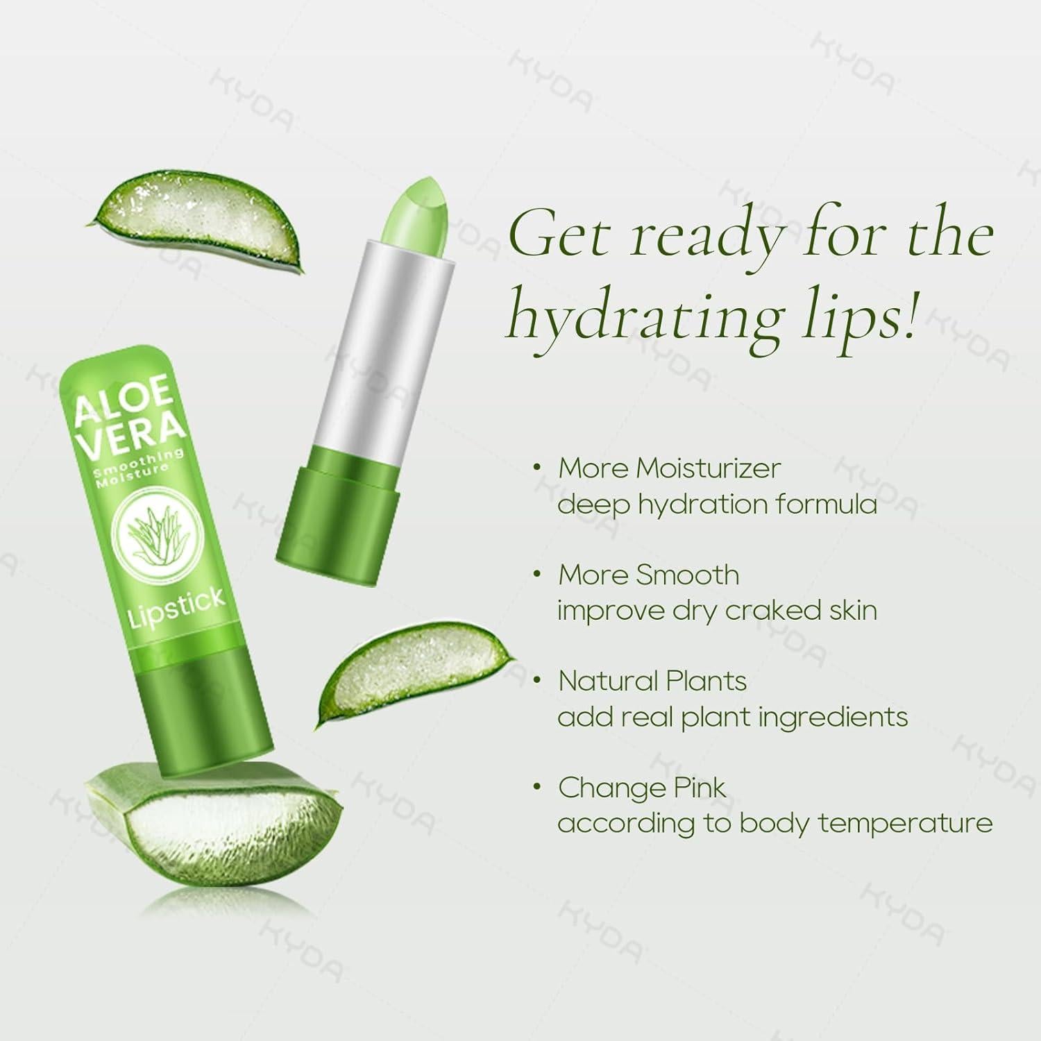 Bálsamo Labial Hidratante Ownest 5 Pcs Aloe Vera pH