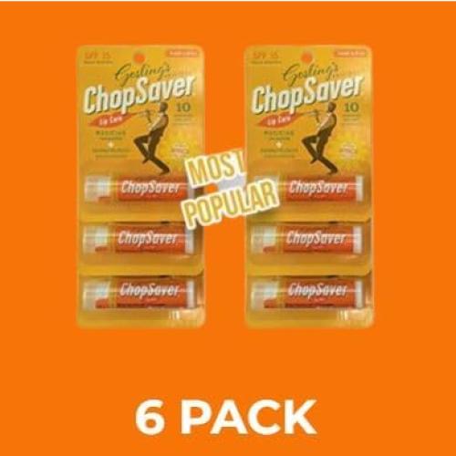 Bálsamo Labial Natural ChopSaver SPF 15 - 6 Unidades