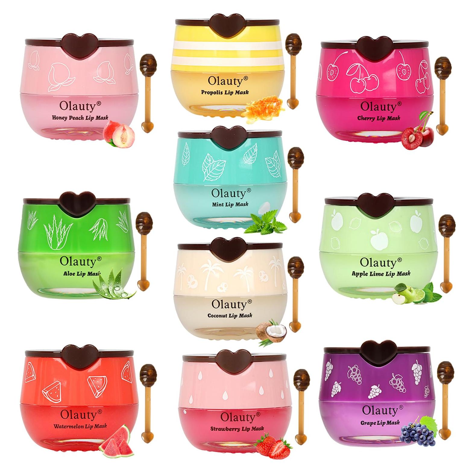 Bálsamo Labial Hidratante Eakroo 10 PCS Miel y Frutas