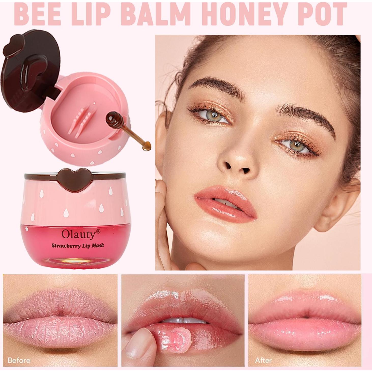 Bálsamo Labial Hidratante Eakroo 10 PCS Miel y Frutas