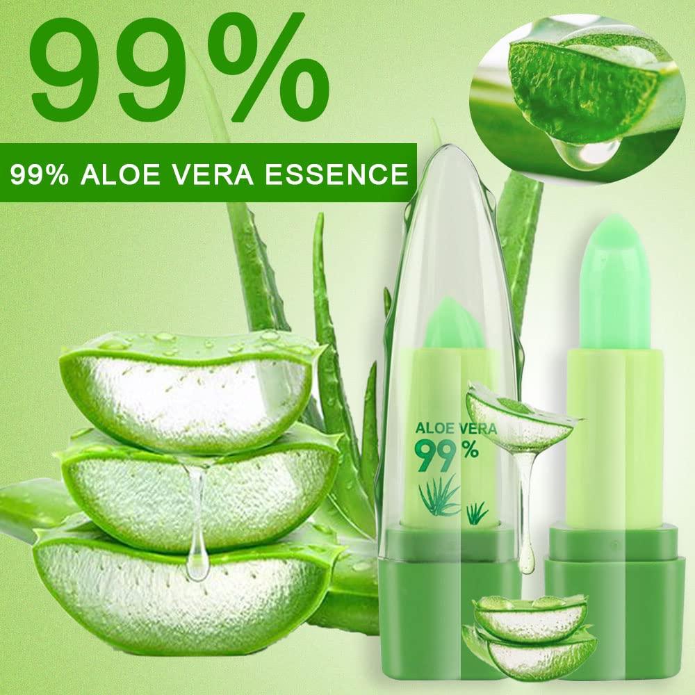 BINGBRUSH Balsamo Labial Verde 3 Pcs Aloe Vera Hidratante