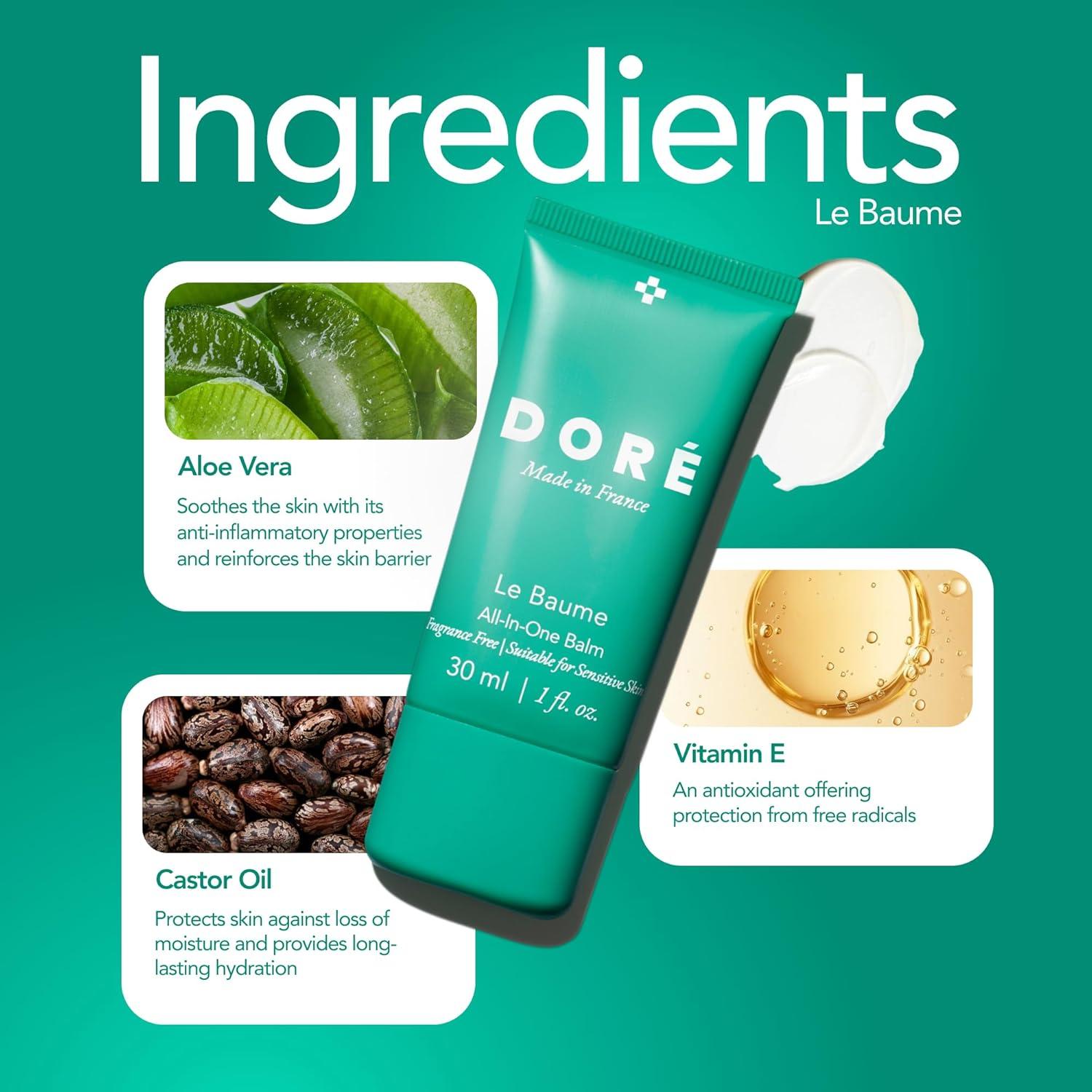 Bálsamo Facial Hidratante Doré 30ml Sin Fragancia Piel Sensible