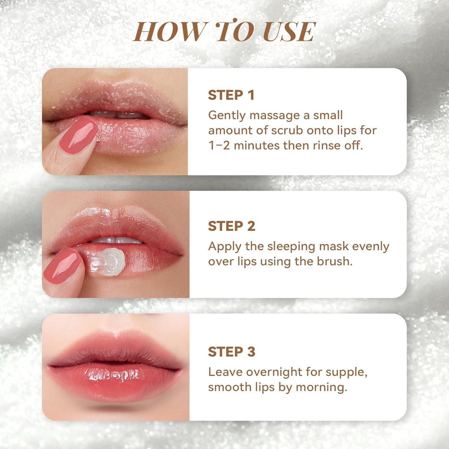 Conjunto Exfoliante y Mascarilla Labial ANAI RUI Coco 68g