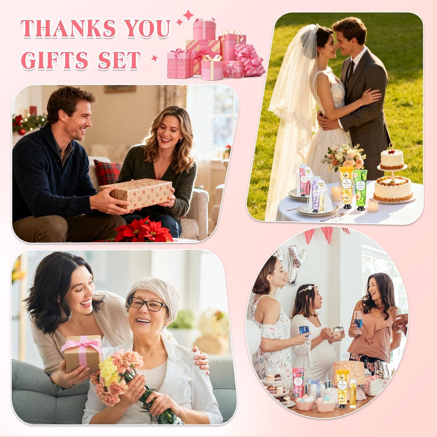 16 Paquete Regalo Balsamo Labial y Crema de Manos Aottom