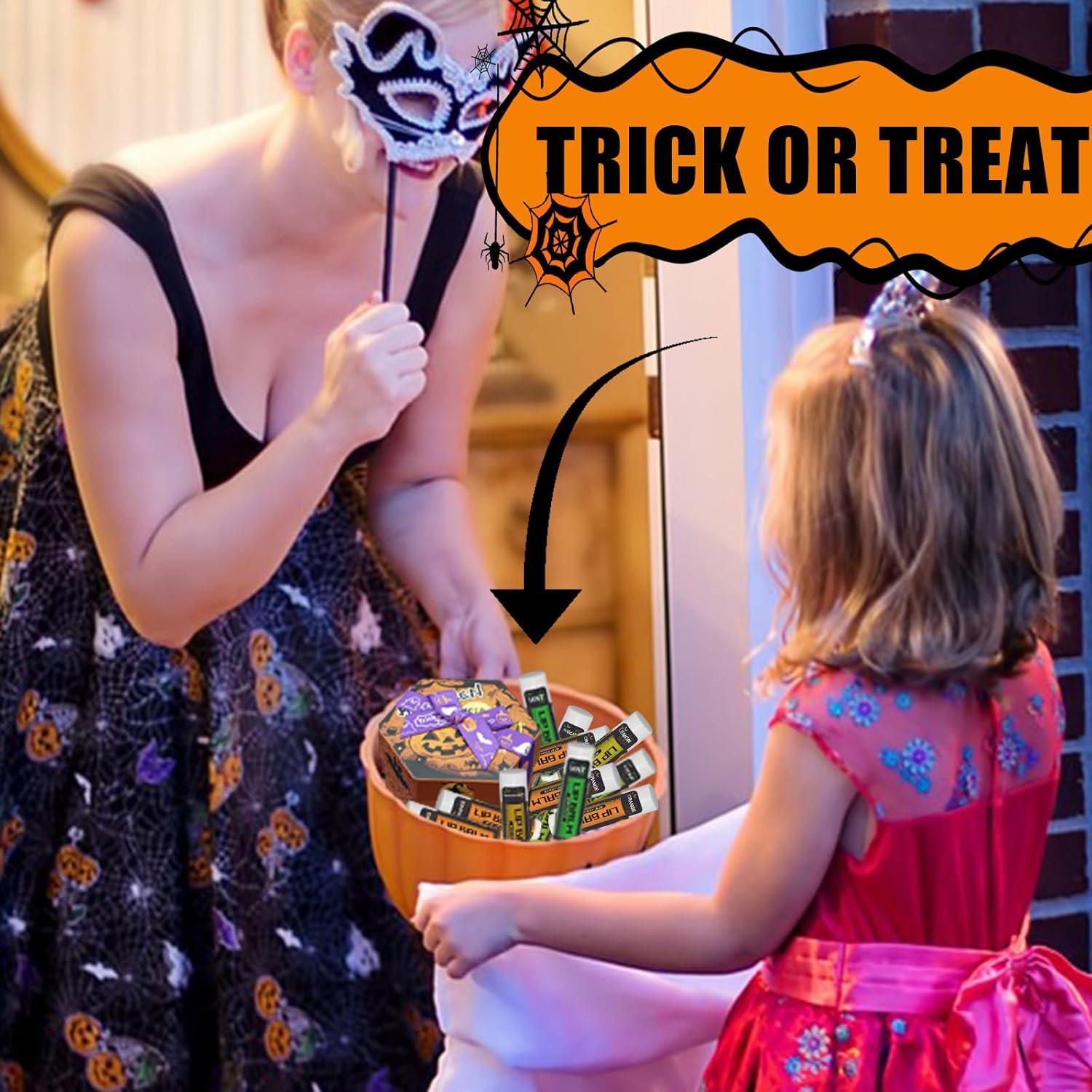 Set de Balsamos Labiales Halloween Yopela 19 Piezas 18 Sabores