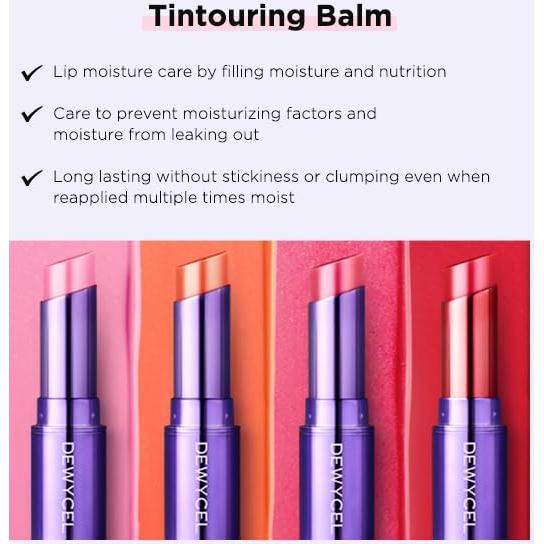 Bálsamo Labial Tinte Hidratante Dewycel Rojo Puro 4.5g