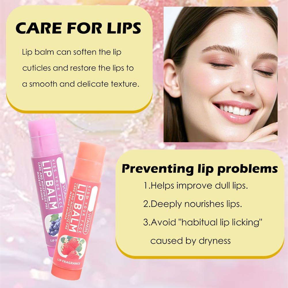 Juego de Balsamo Labial Nutritivo Suake 6 Piezas Hidratante