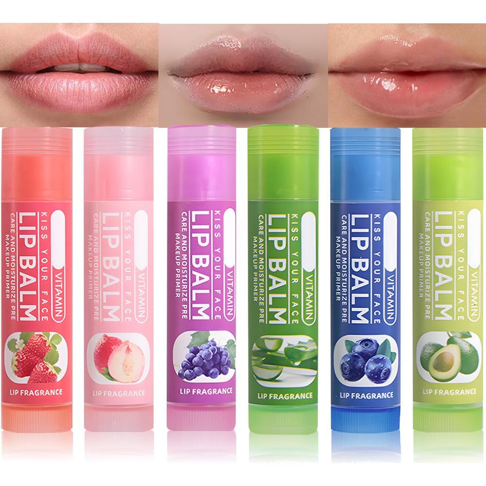 Juego de Balsamo Labial Nutritivo Suake 6 Piezas Hidratante