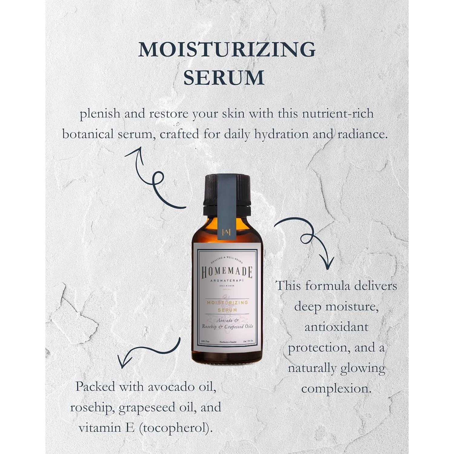 Suero Facial Hidratante Homemade Aromaterapi 29.57 ml Aceites Puro