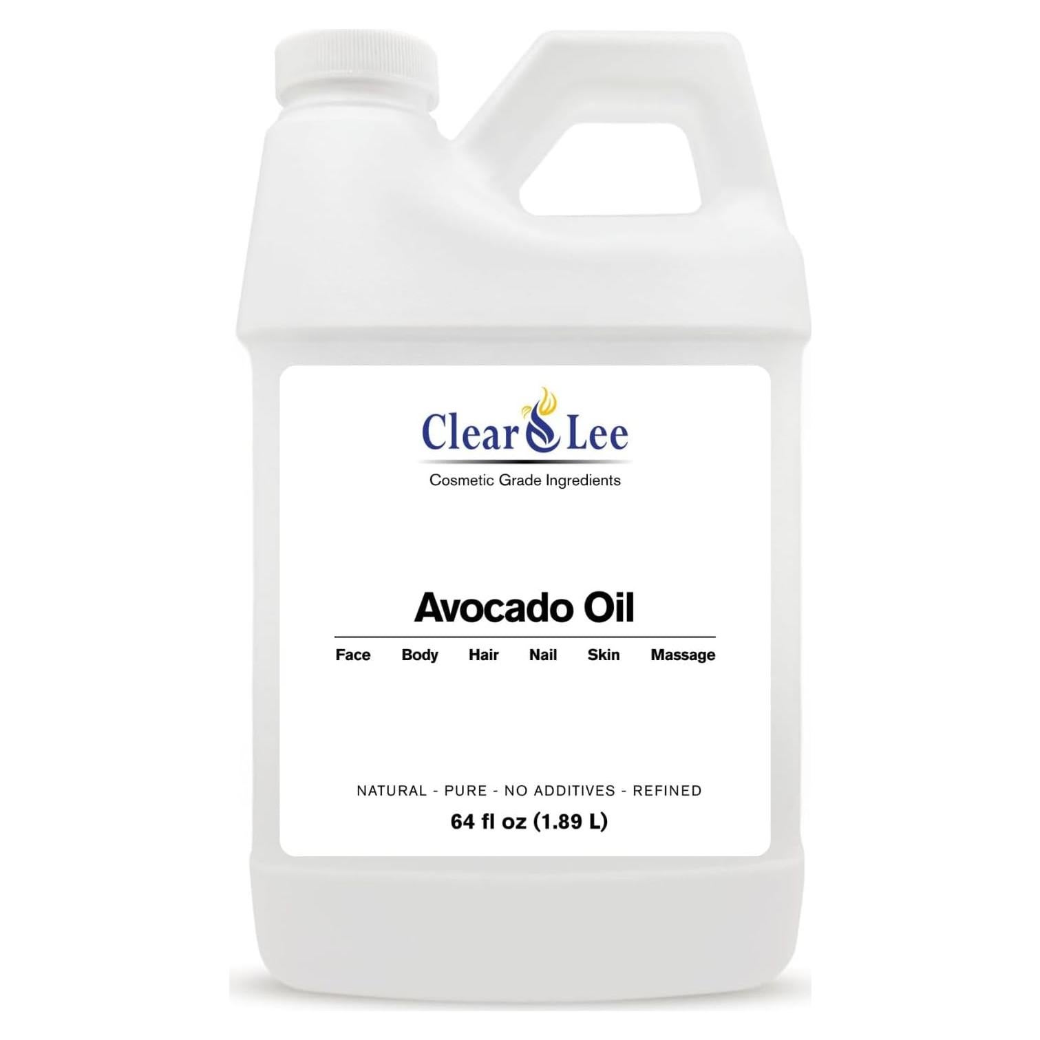 Aceite de Aguacate ClearLee 1.89L - Grado Cosmético Natural