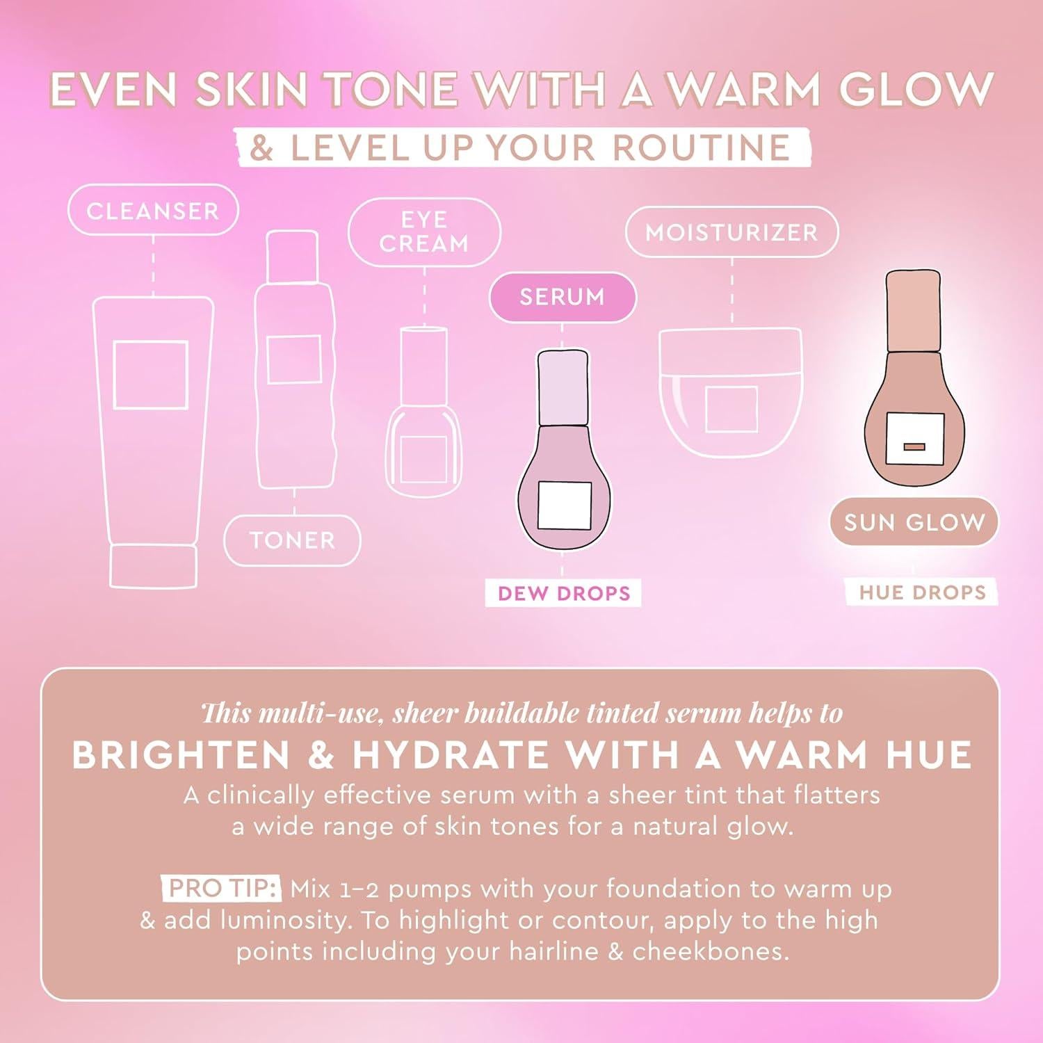 Glow Recipe Niacinamide Hue Drops Suero Tinte 40ml