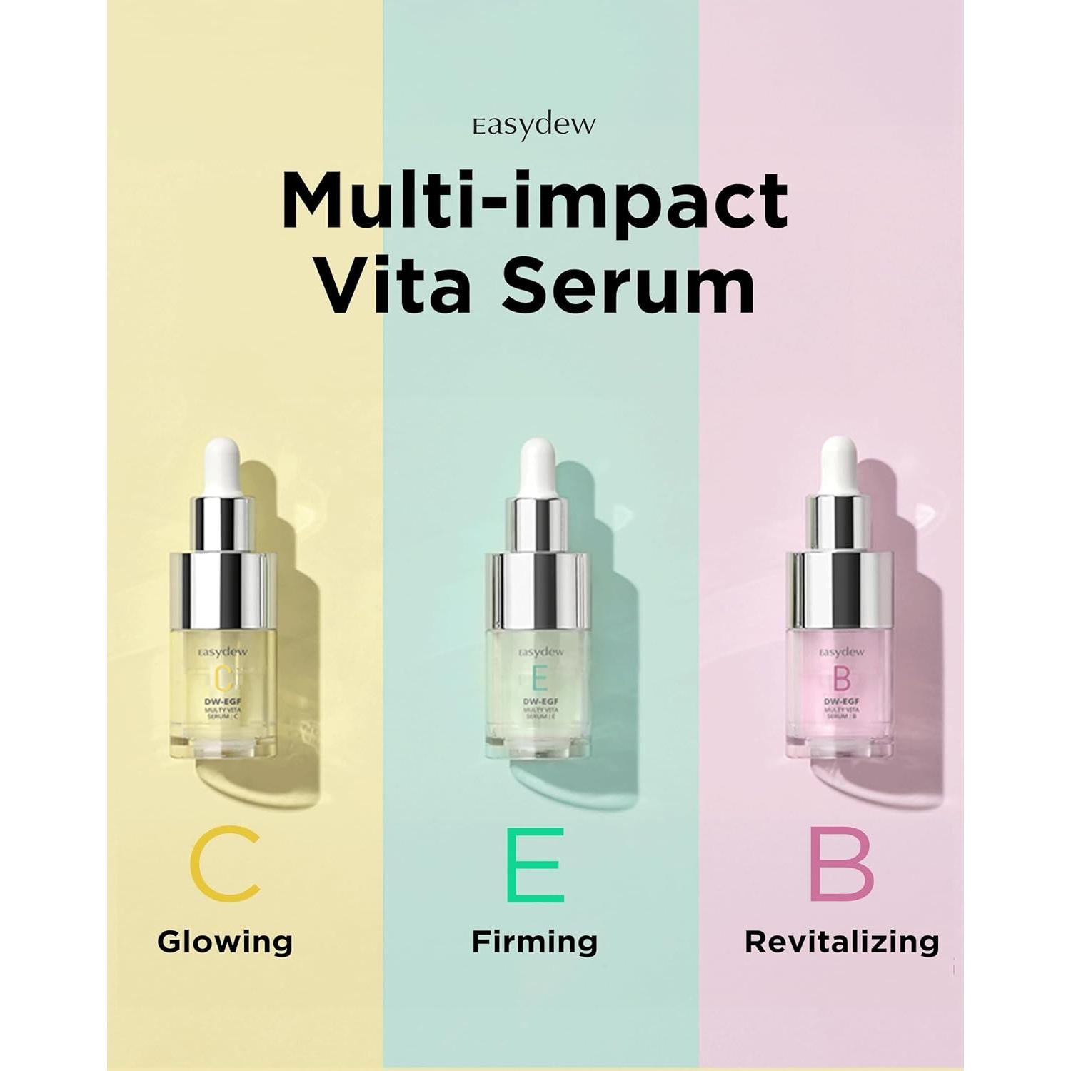 Suero Facial EASYDEW Multi Vita B 13.93 ml - Hidratante y Revitalizante