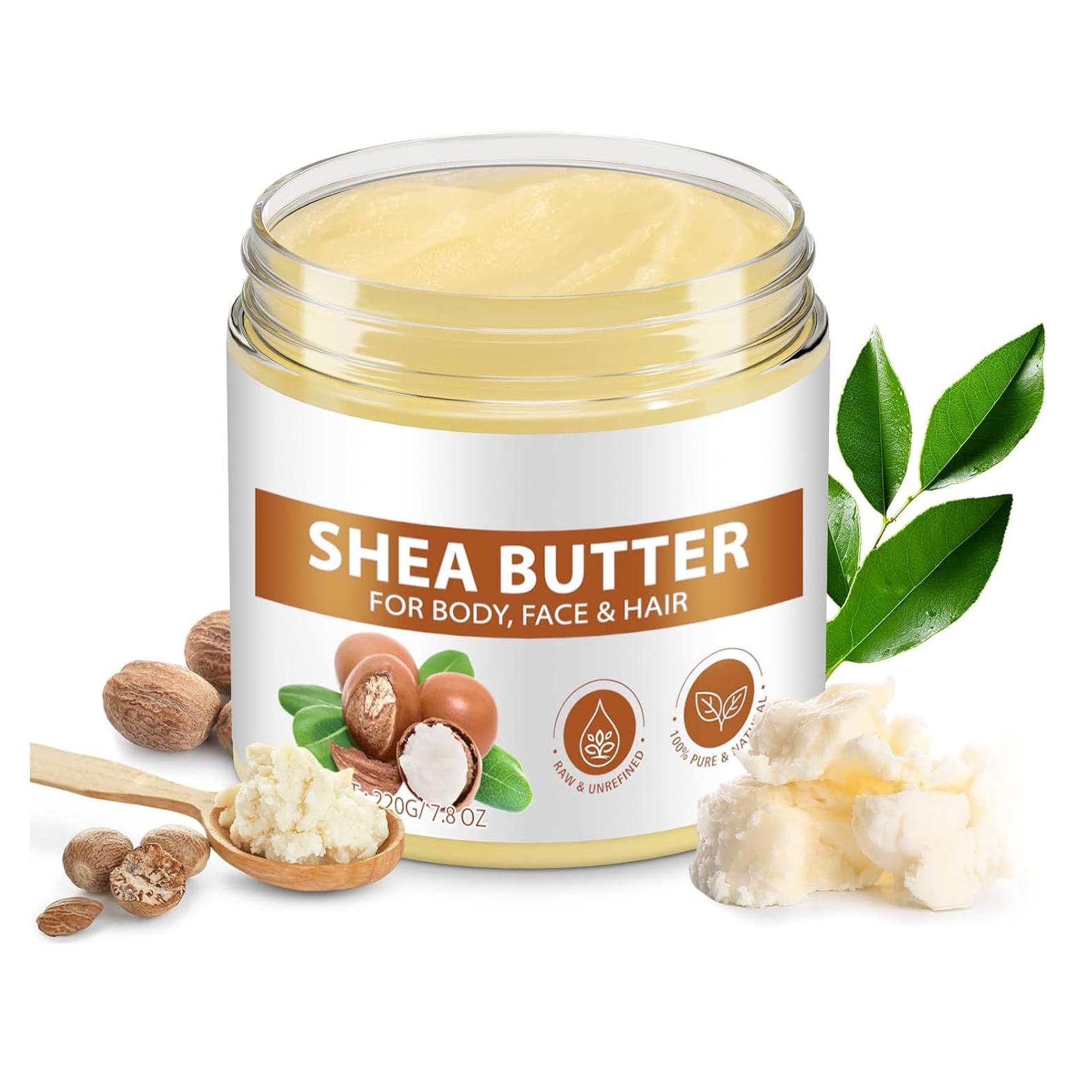 Manteca de Karité Cruda Orgánica Alstaky 220g - Hidratación Profunda