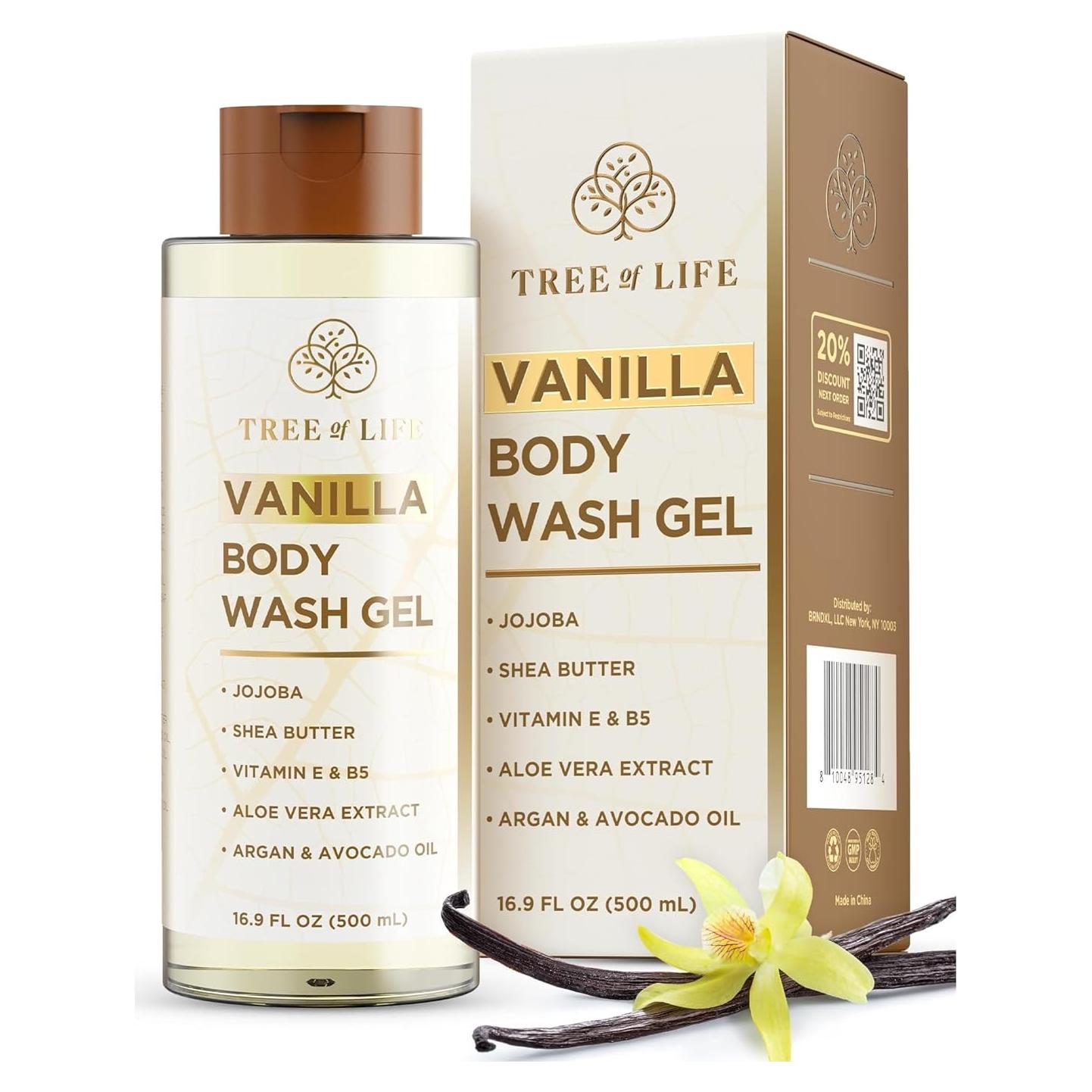 Gel de Ducha Hidratante Tree of Life 500 ml - Vainilla y Jojoba