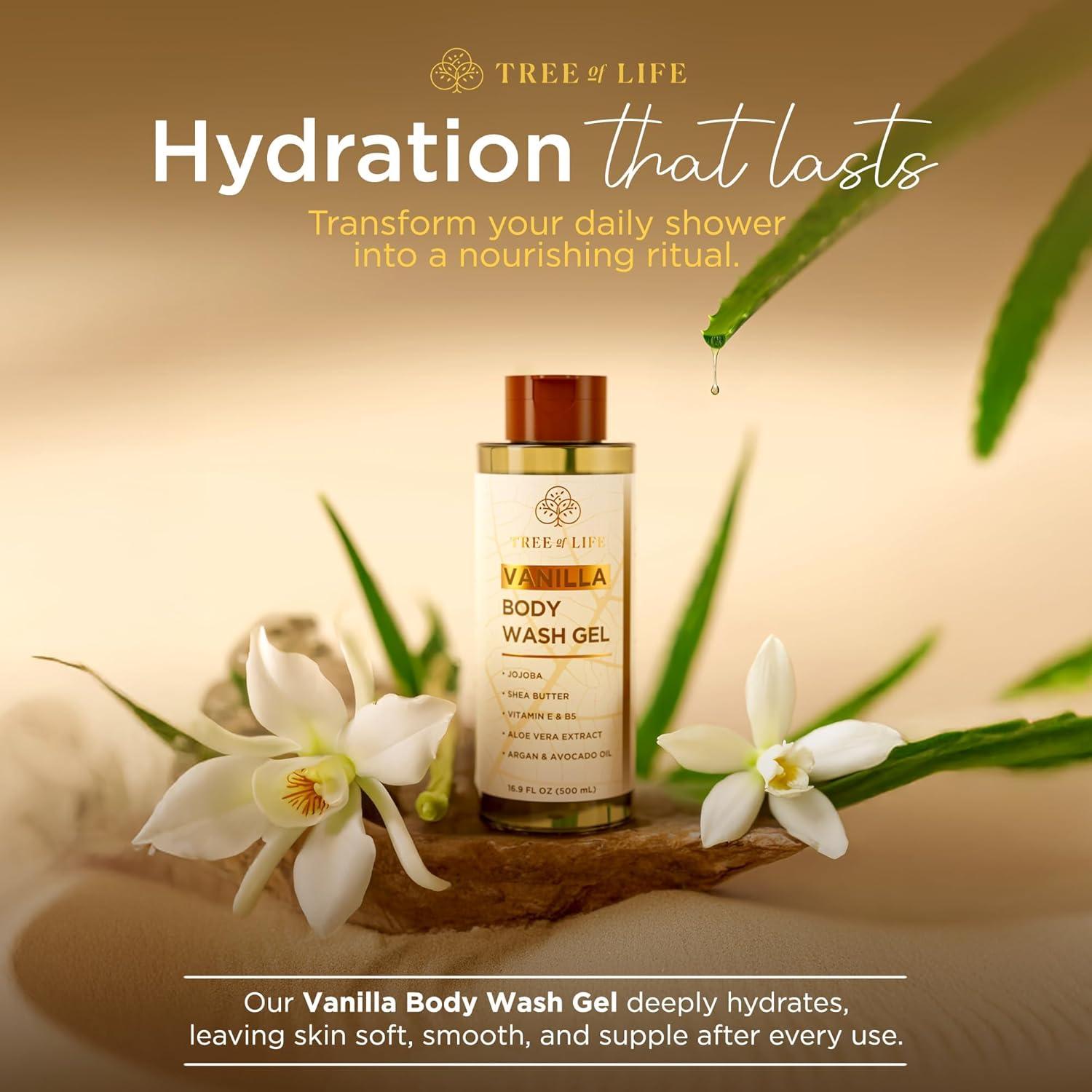 Gel de Ducha Hidratante Tree of Life 500 ml - Vainilla y Jojoba