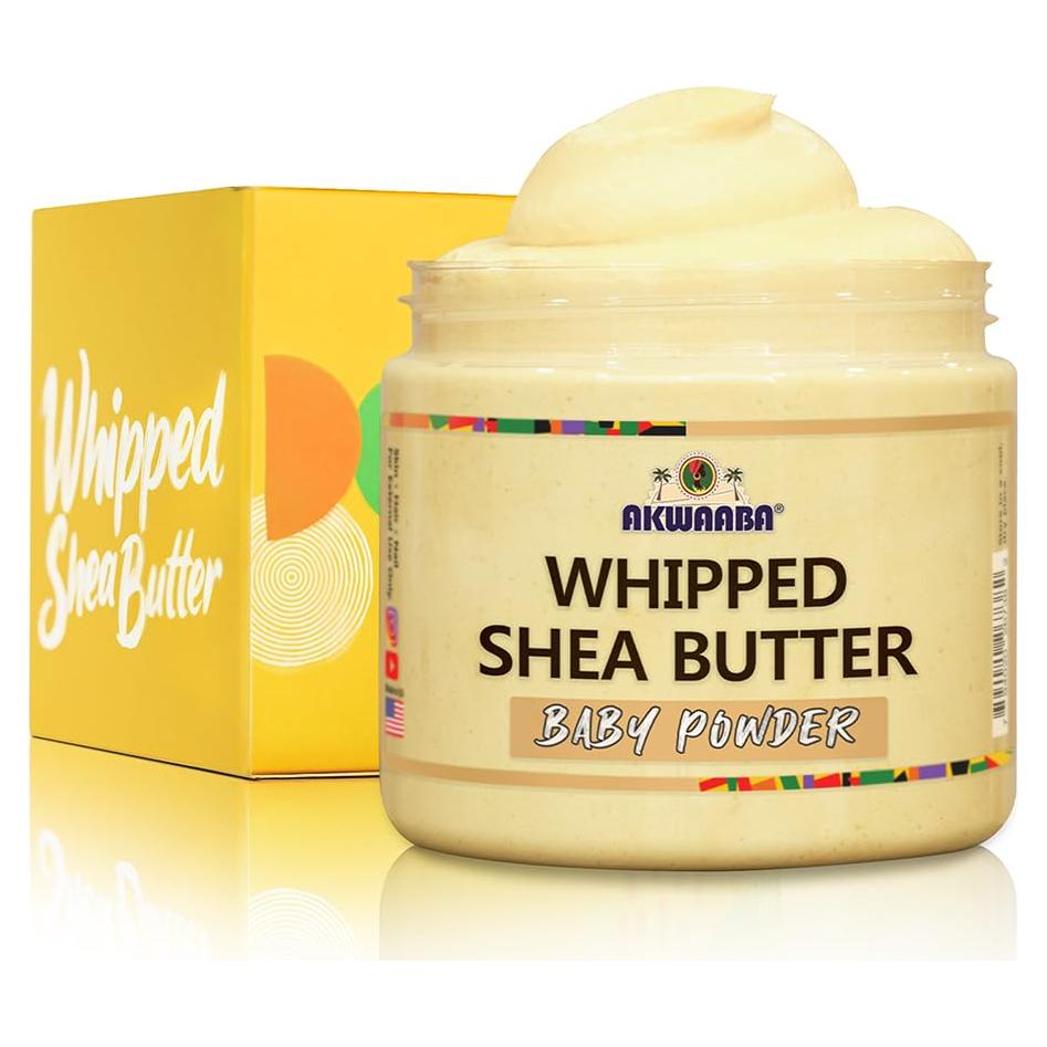 Manteca Corporal de Karité Batida AKWAABA 340g - Polvo de Talco