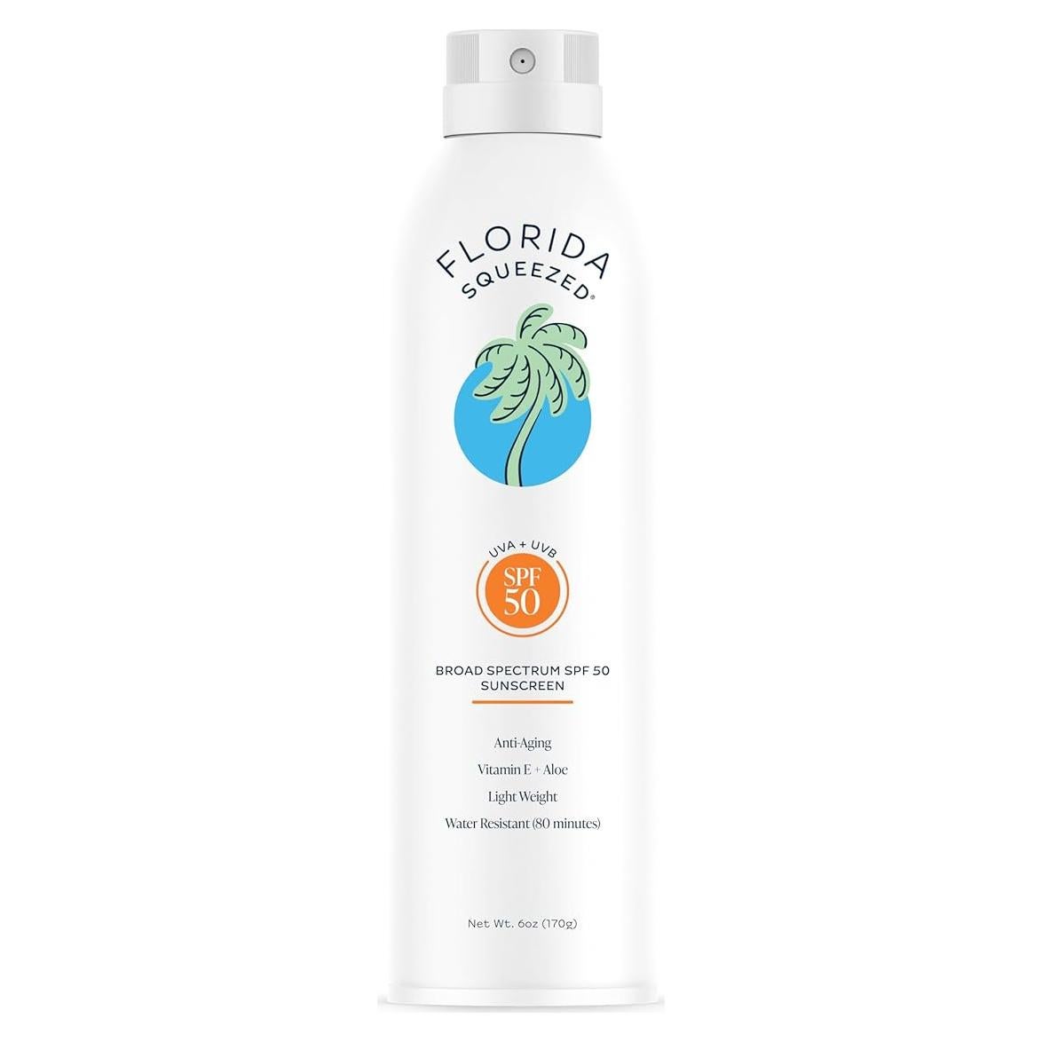 Protector Solar Florida Squeezed SPF 50 Spray 170g Resistente Agua